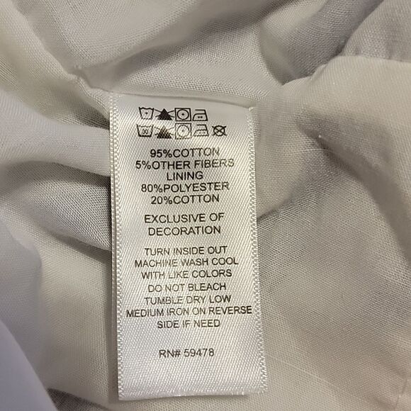 TAHARI BABY BLUE AND WHITE STRIPED SLEEVELESS DRESS WITH BOW, SIZE 4 - Picture 11 of 11